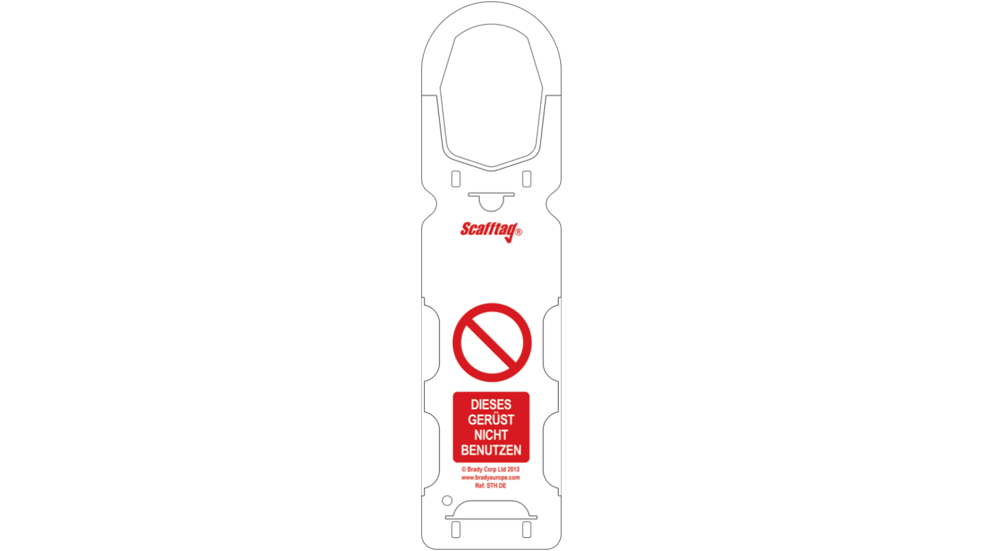 Kit de señalización para escalera Brady SCAF-DE-STH-A, idioma: Alemán