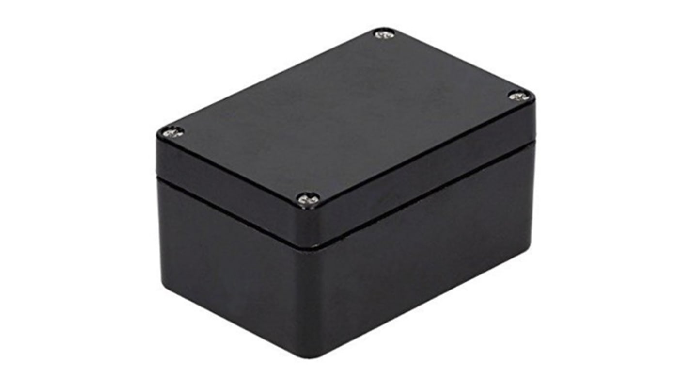 Caja RS PRO de PET Negro, 190 x 75 x 55mm, IP66