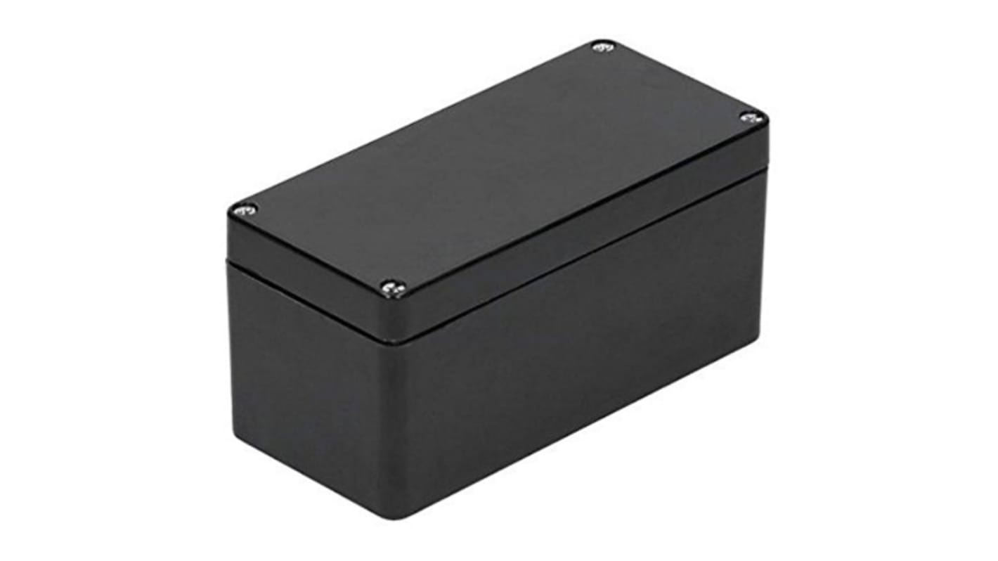 Caja RS PRO de PET Negro, 122 x 120 x 90mm, IP66