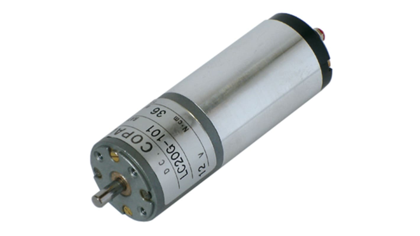 Copal Electronics Geared DC Geared Motor, 12 V dc, 36 Ncm, 3mm Shaft Diameter