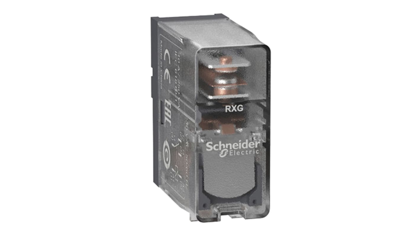 Schneider Electric Plug In Power Relay, 110V dc Coil, DPST-C/O
