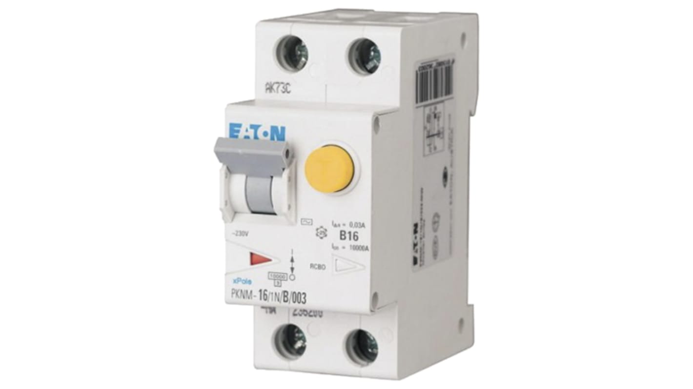 Interruptor diferencial Eaton, 20A Tipo C, 2 Polos, 30mA PKNM