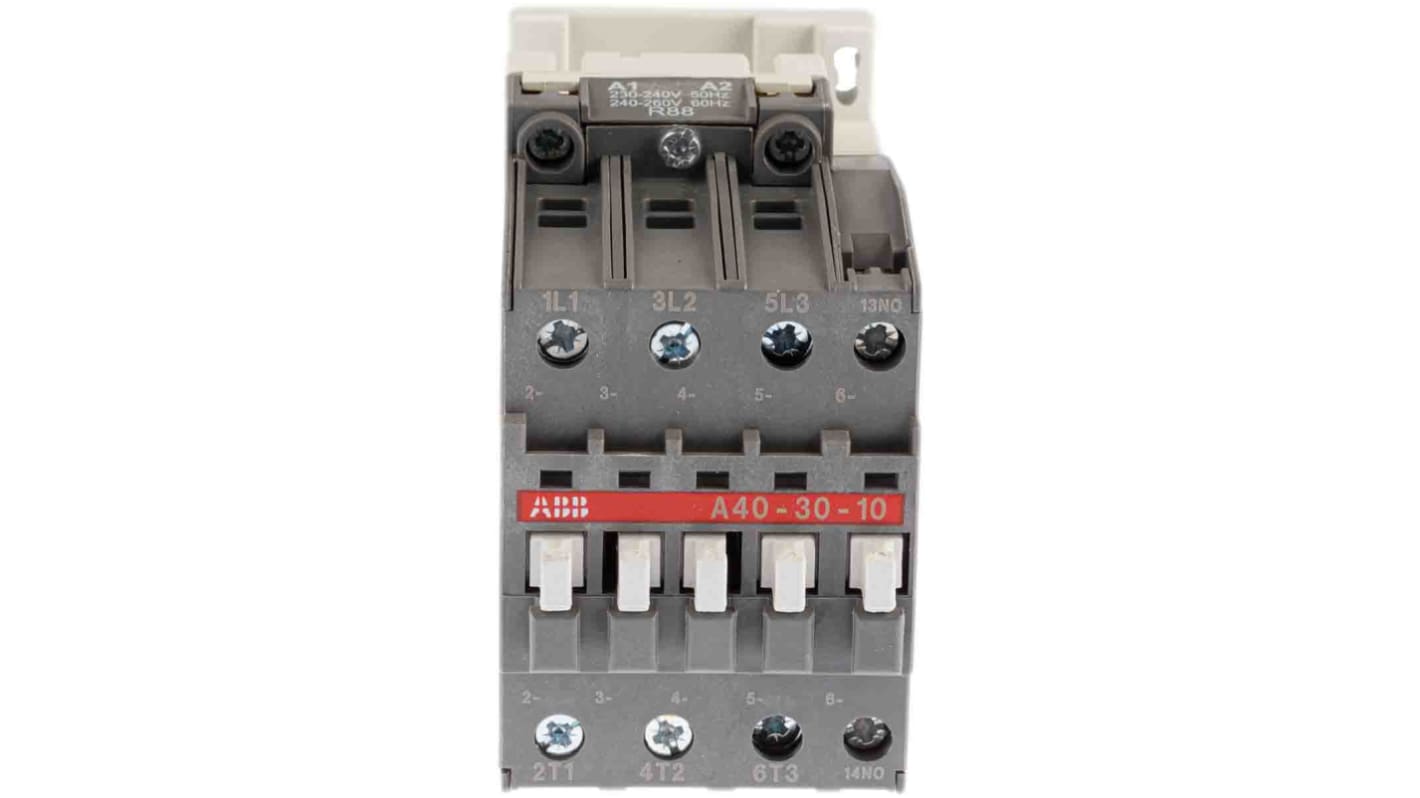 ABB A Line Series Contactor, 230 V ac Coil, 3-Pole, 60 A, 18.5 kW, 3NO, 690 V ac