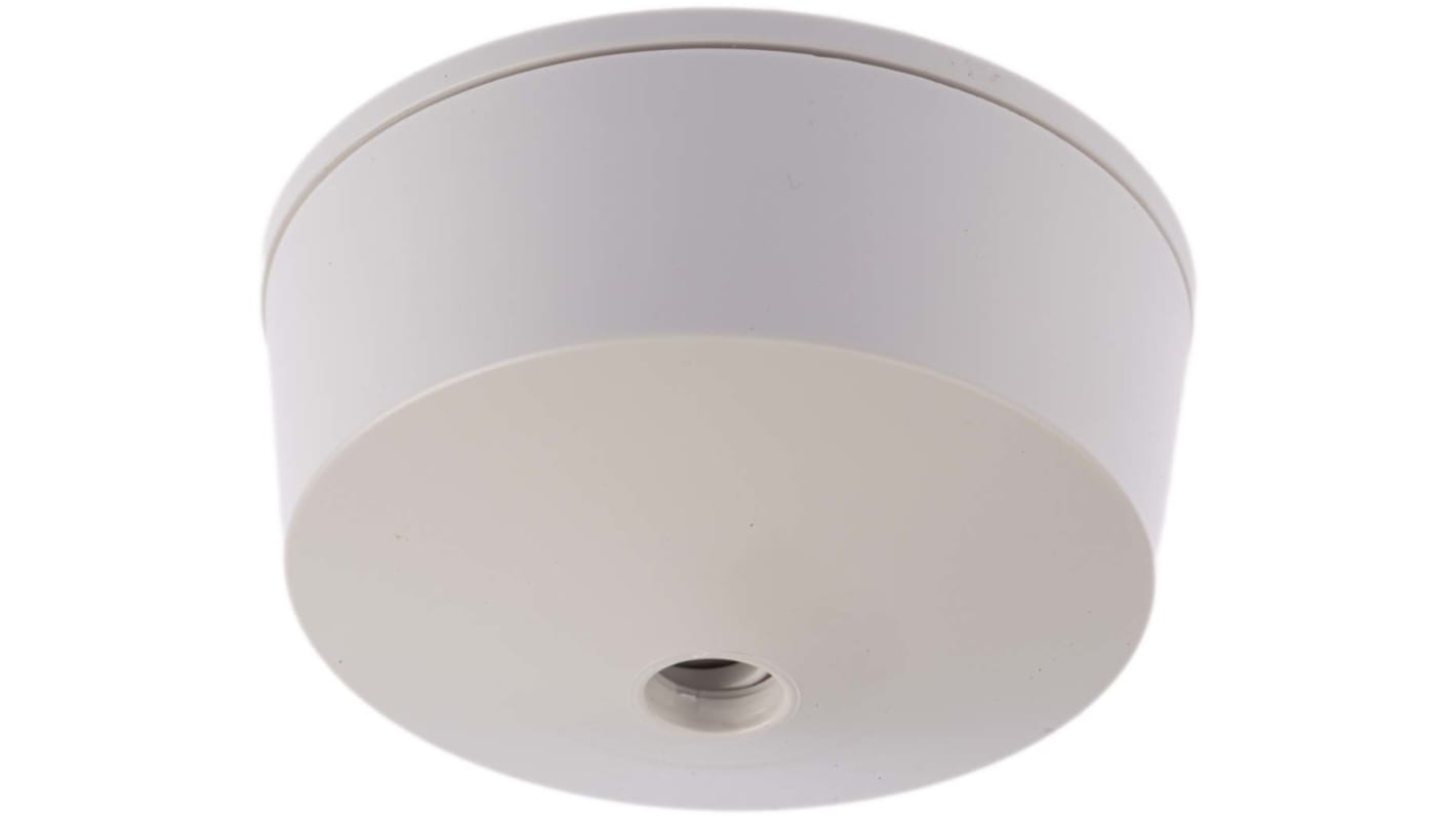 3 terminal White Ceiling Rose, 75mm Diameter, 250 V ac, 6 A