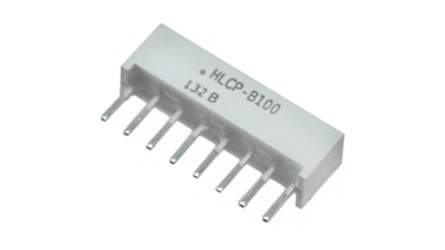 Broadcom LEDディスプレイ, 赤, ライトバー, 1セグメント, HLCP-B100-BC000