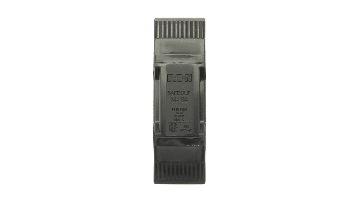 Eaton 63A Rail Mount Fuse Holder for F2 Fuse, 1P, 550V ac