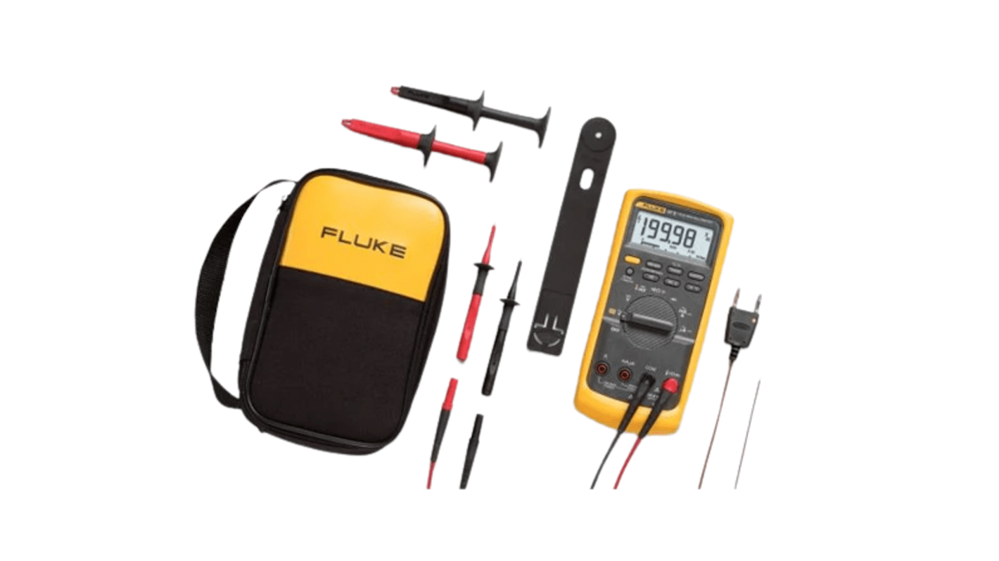 Fluke 87/E2 Multimeter, sæt FLUKE 87V/E2, RSCAL kalibreret