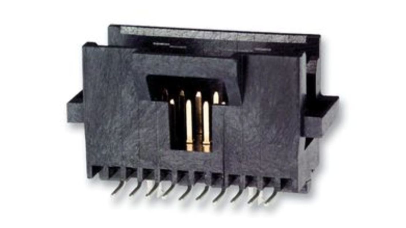 Conector macho para PCB TE Connectivity serie AMPMODU System 50 de 100 vías, 2 filas, paso 1.27mm, para soldar, Montaje