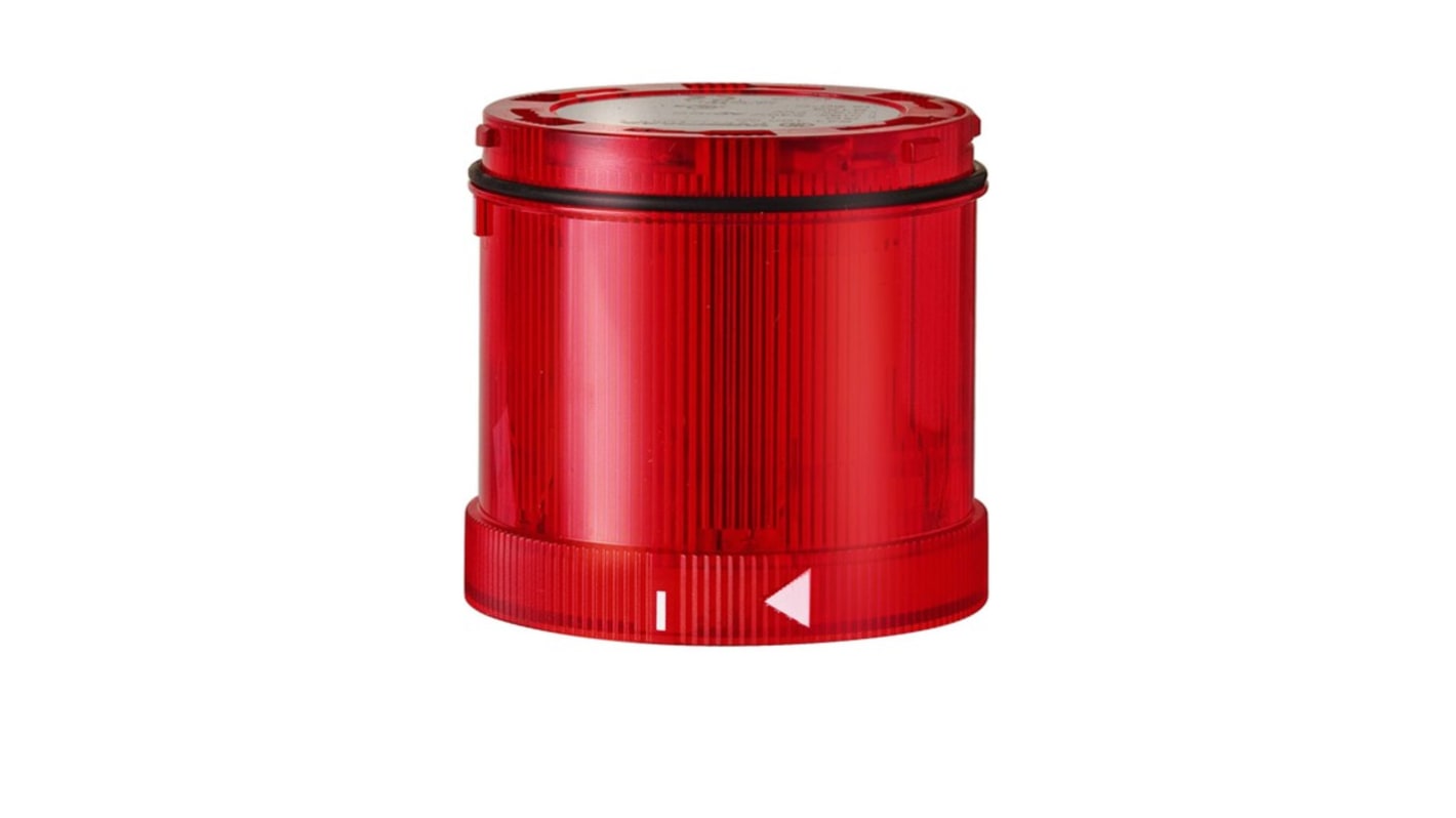 Werma 644 Series Red Rotating Effect Beacon Unit, 24 V dc, LED Bulb, AC, DC, IP65