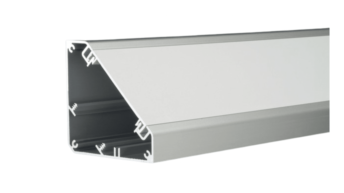 Schneider Electric CV White Bench Trunking - Closed Slot, W100 mm x D100mm, L2m, Aluminium