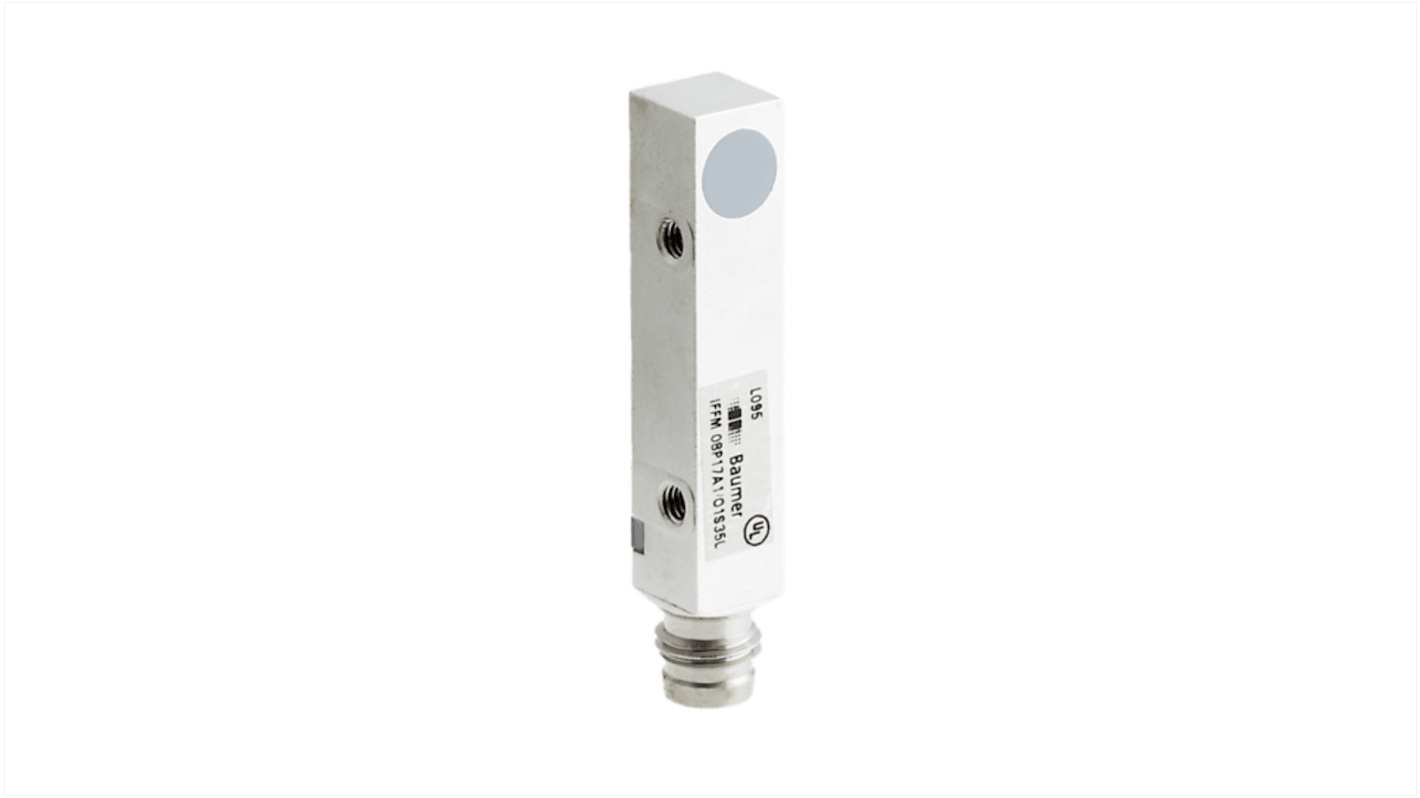 Sensor de proximidad Baumer, alcance 2 mm, salida PNP, 10 → 30 V dc, IP67, 5kHz