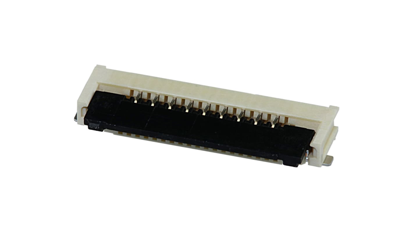 Connecteur FPC Molex série Easy-On, 9 Contacts Bas pas 1mm, 1 Rangée(s), Mâle Angle droit, montage SMT 200528