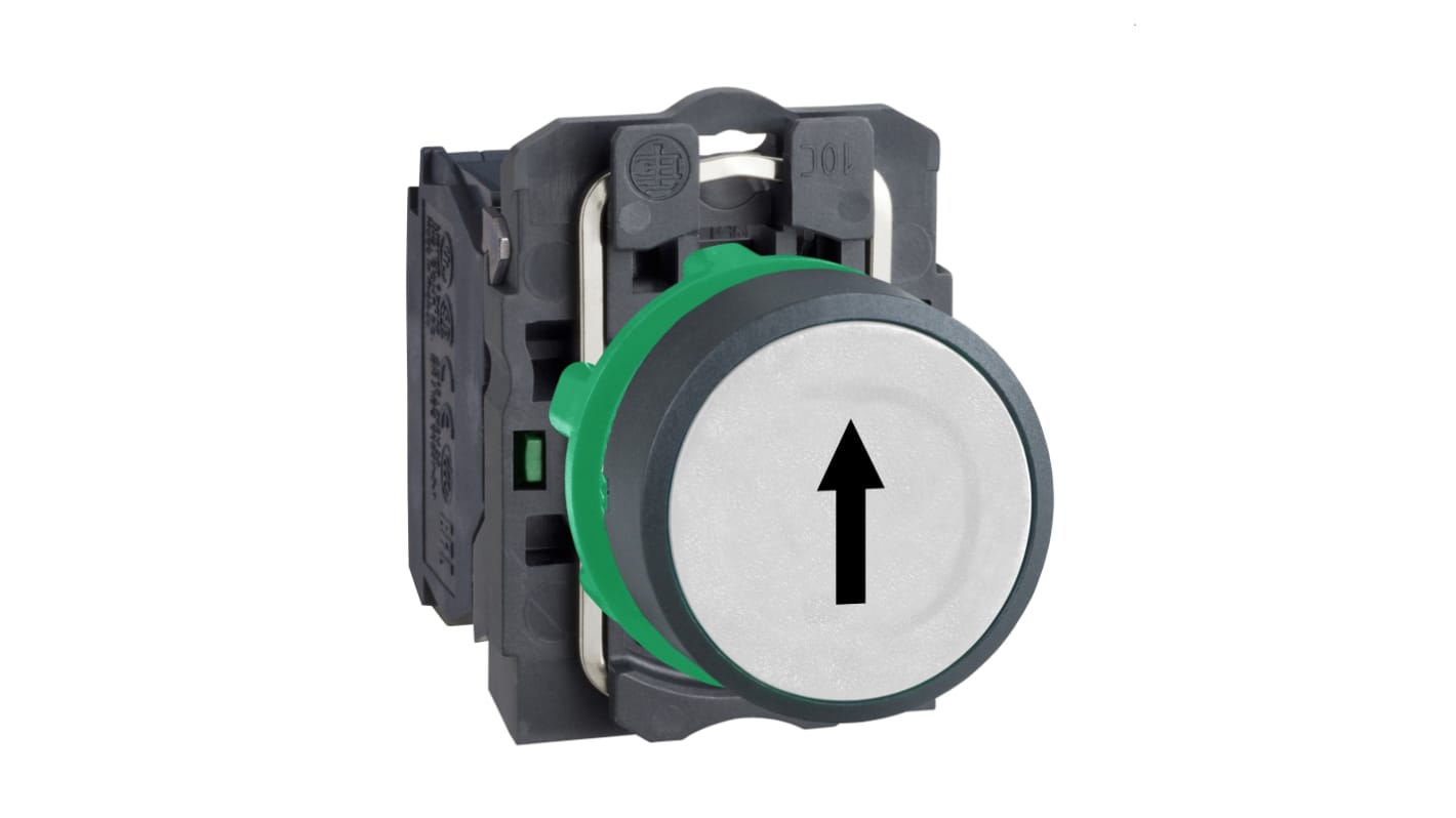 Schneider Electric Harmony XB5 Series Push Button, Slow Brake, Panel Mount, 22mm Cutout, SPST, IP66, IP67, IP69(IP69K)