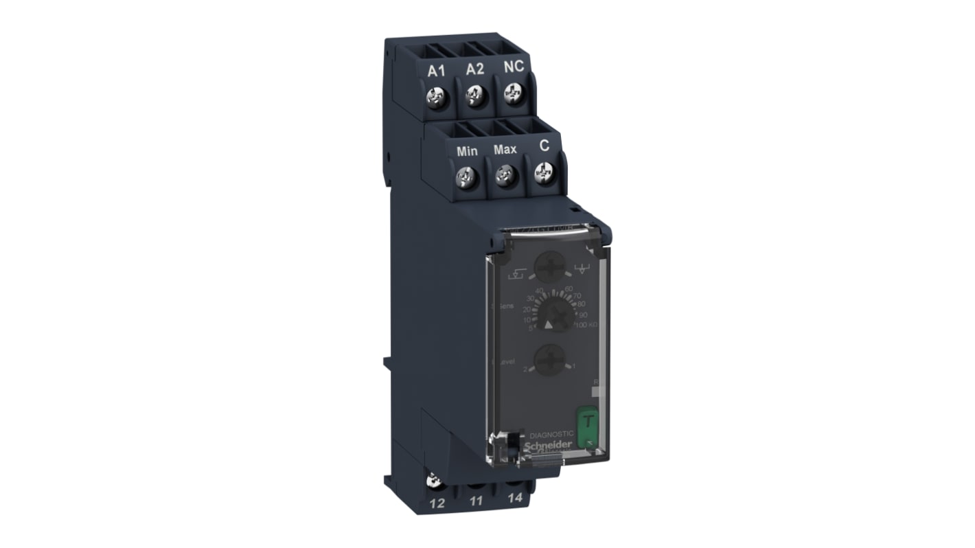 Schneider Electric Level Monitoring Relay, 1 Phase, SPDT, DIN Rail