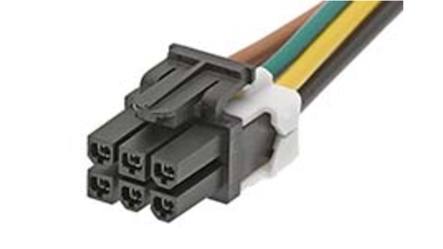 Molex 6 Way Female Mini-Fit TPA2 to 6 Way Female Mini-Fit TPA2 Wire to Board Cable, 300mm