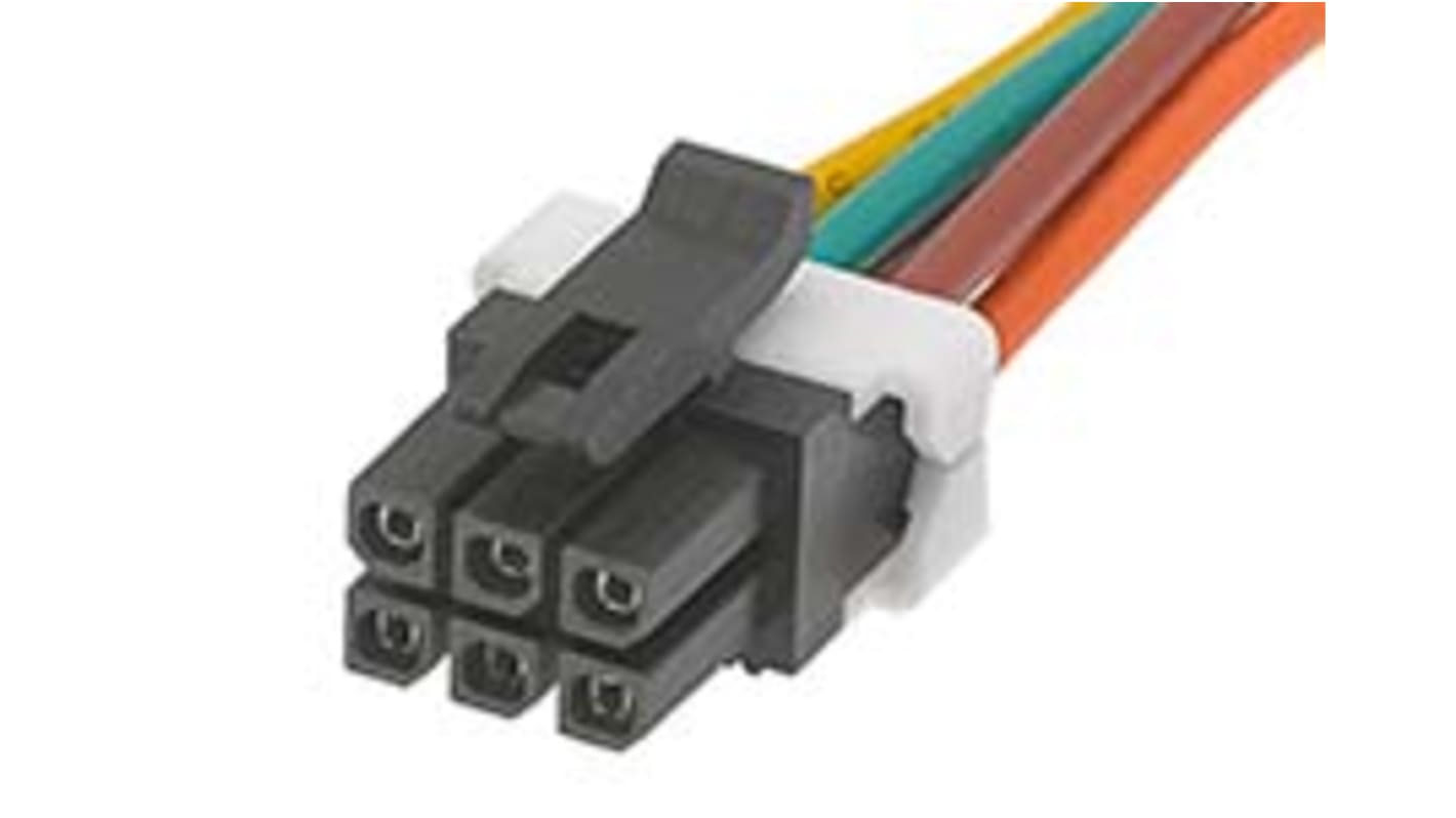 Molex 6 Way Female Micro-Fit TPA to 6 Way Female Micro-Fit TPA Wire to Board Cable, 150mm