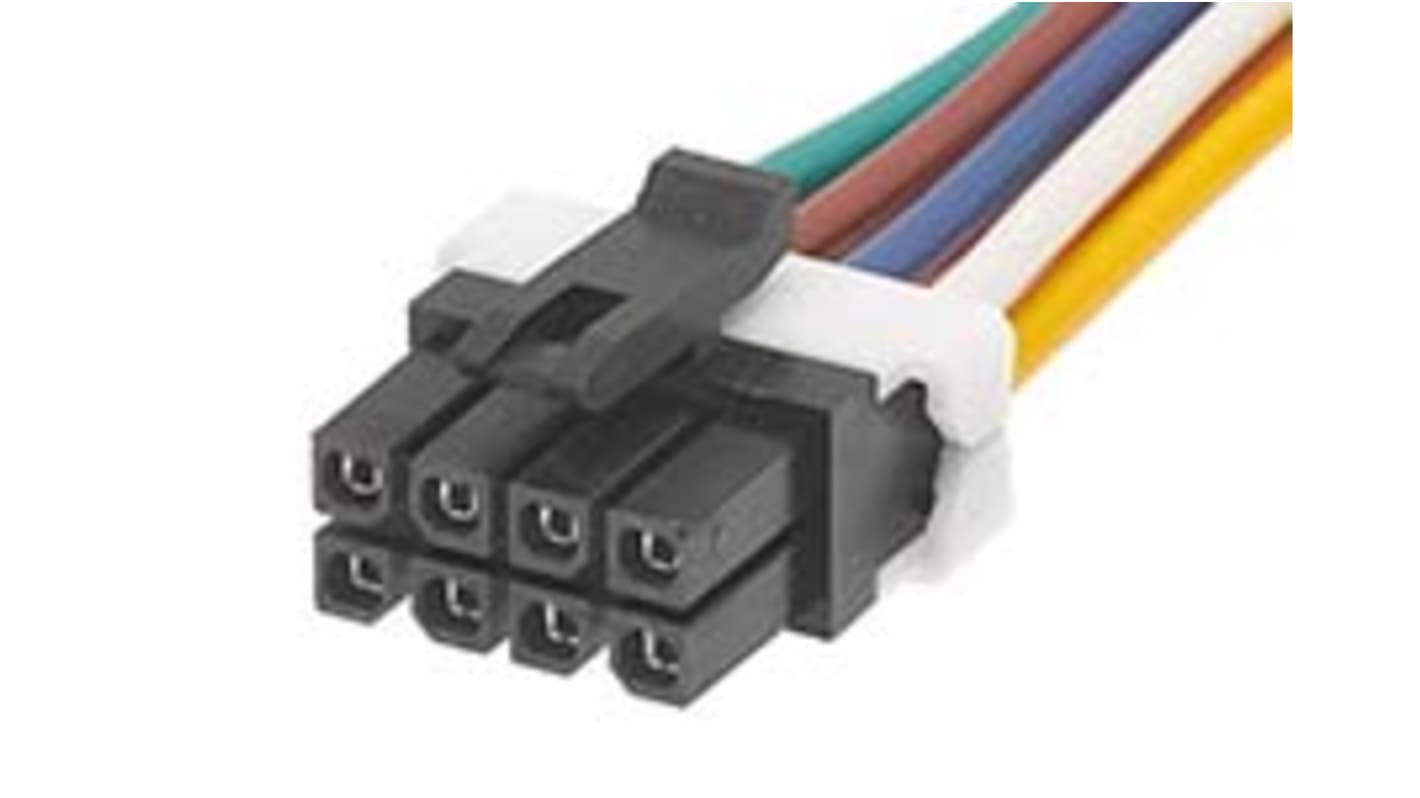 Molex 8 Way Female Micro-Fit TPA to 8 Way Female Micro-Fit TPA Wire to Board Cable, 1m