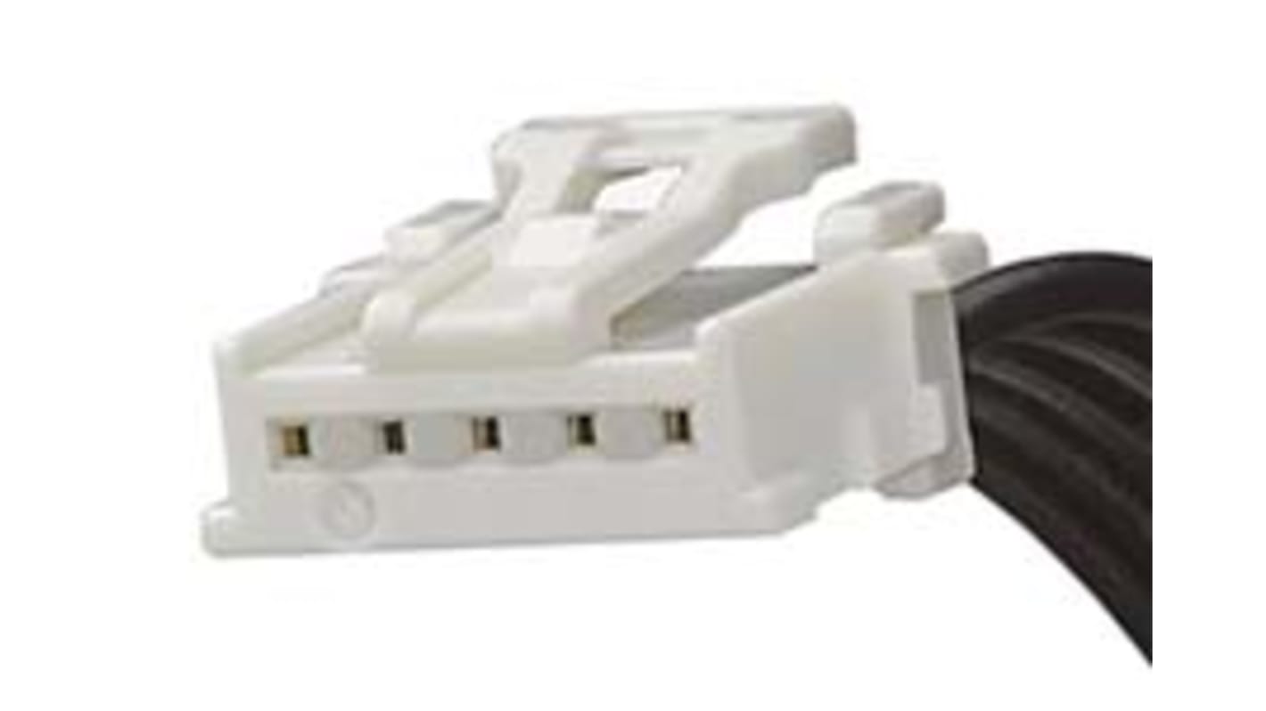 Conjunto de cables Molex MicroClasp 15136, long. 50mm, Con A: Hembra, 5 vías, Con B: Hembra, 5 vías, paso 2mm