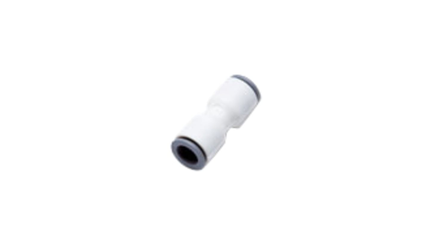 Legris LF6300 LIQUIfit Series Straight Tube-to-Tube Adaptor, Push In 10 mm to Push In 10 mm, Tube-to-Tube Connection