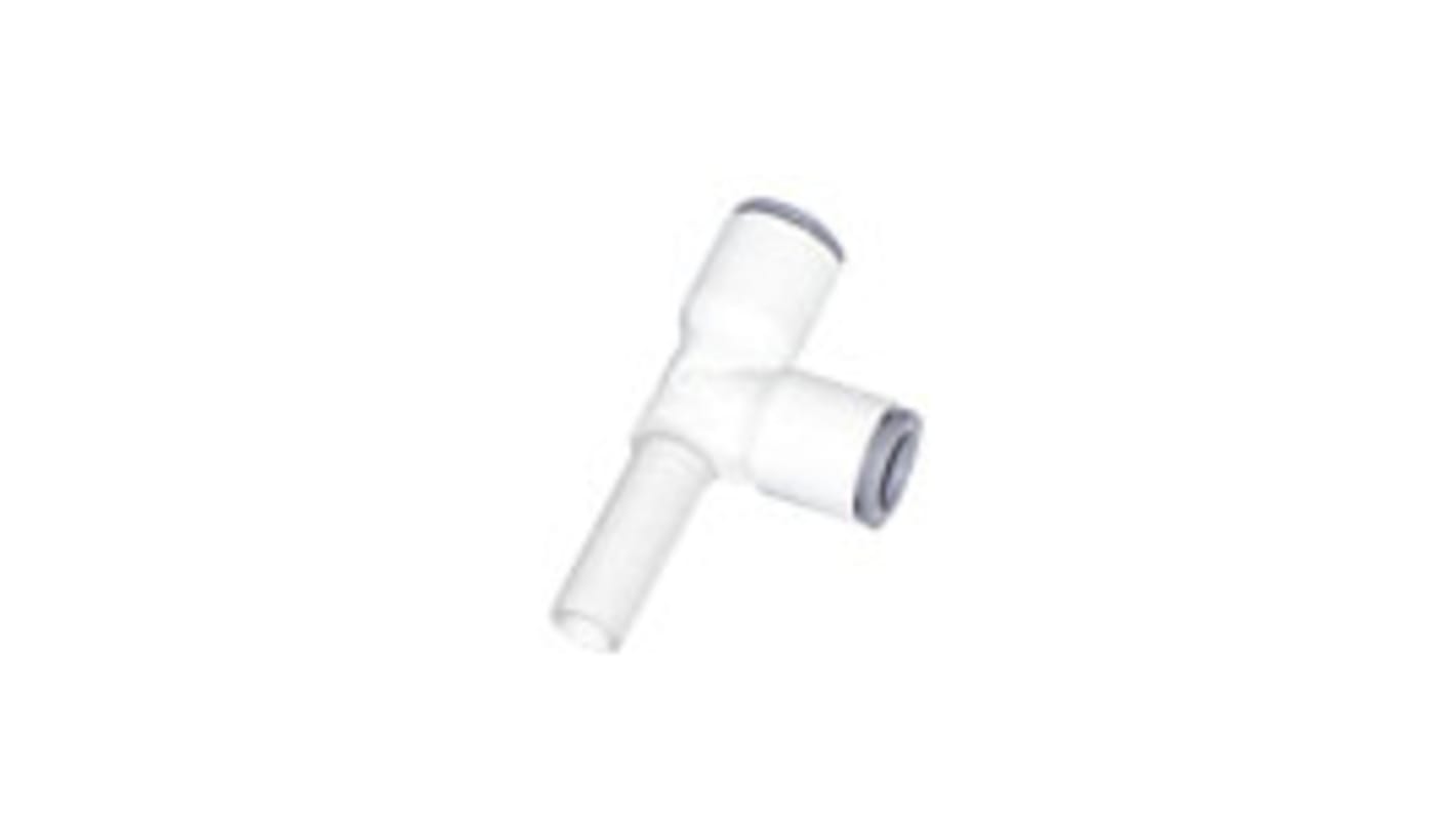 Legris LF6300 LIQUIfit Series Tee Tube-to-Tube Adaptor Push In 6 mm, Push In 6 mm to Push In 6 mm, Tube-to-Tube