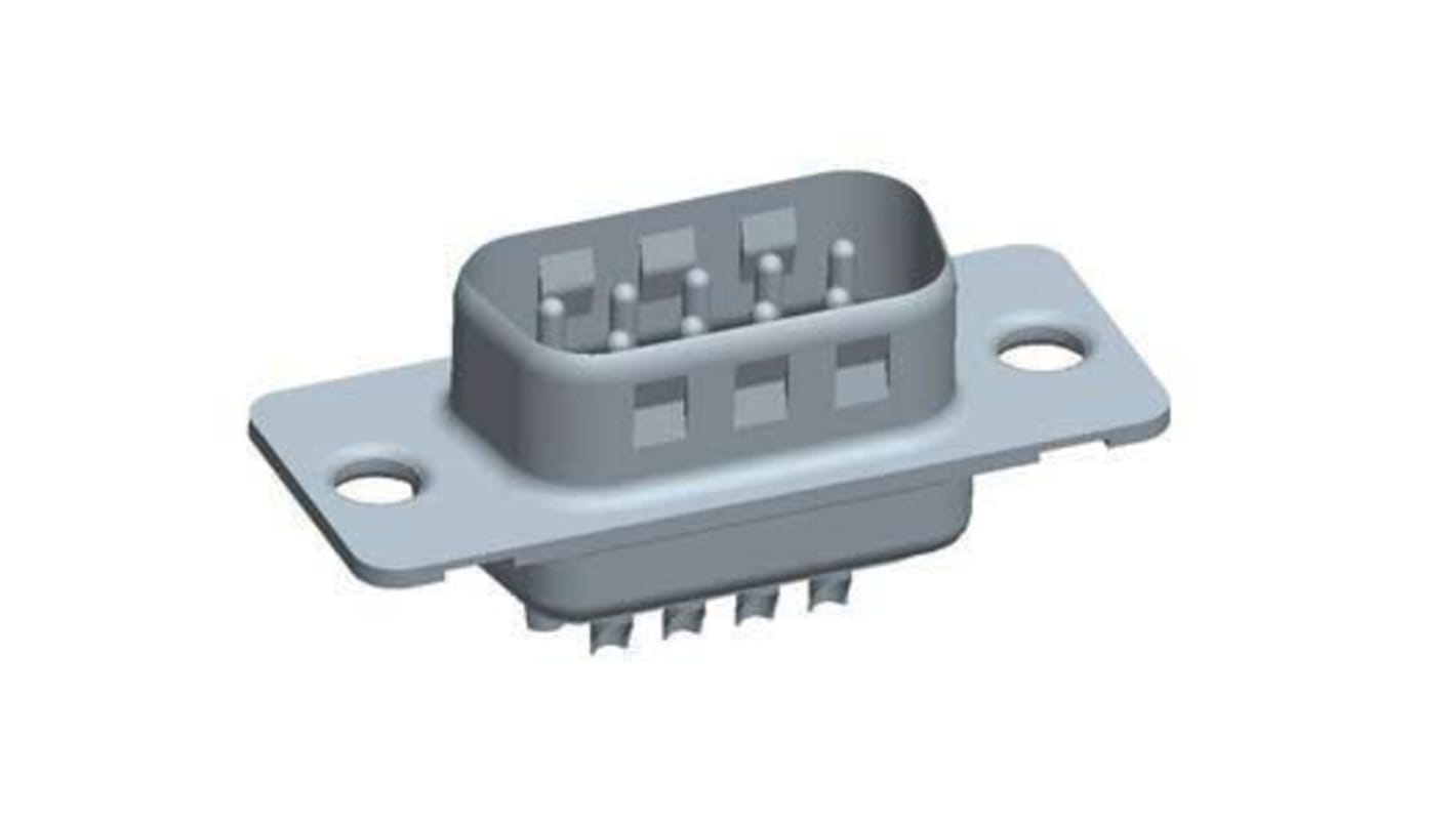 Conector D-sub Amphenol ICC, Serie DP, paso 2.74mm, Recto D-Sub estándar, Montaje enchufable, Macho, Terminación