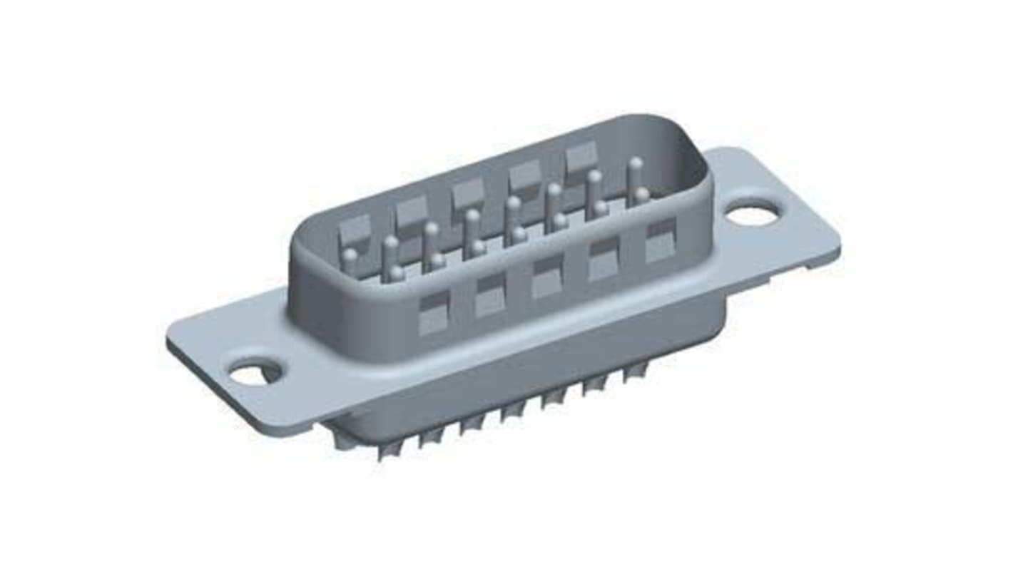 Amphenol ICC D-sub csatlakozó DP sorozat 2.74mm távolság, Egyenes Normál D-Sub, Kábelre szerelhető, Férfi A, Forrasztás