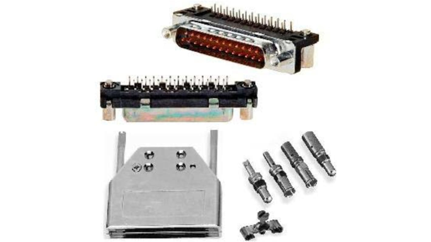 Connecteur Sub-D Mâle Amphenol ICC 25 voies Montage enfichable Droit