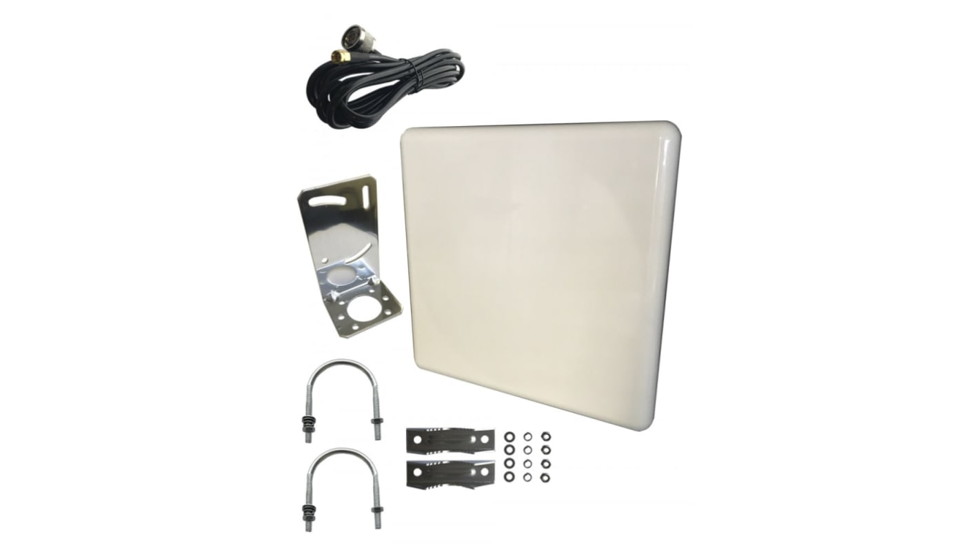 RF Solutions WiFi antenna Fal/rúd ANT-2PANEL18-NF Négyzetes Külső SMA 2m Anya 18dBi ANT