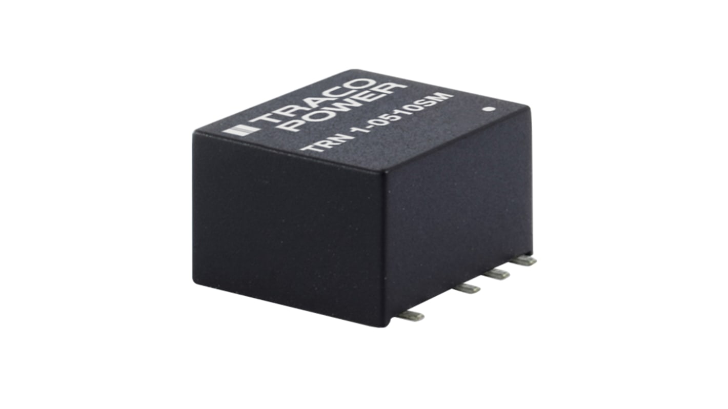 TRACOPOWER TRN 3SM DC/DC-Wandler 3W 12 V dc IN, ±5V dc OUT / ±300mA Oberflächenmontage 1.6kV dc isoliert