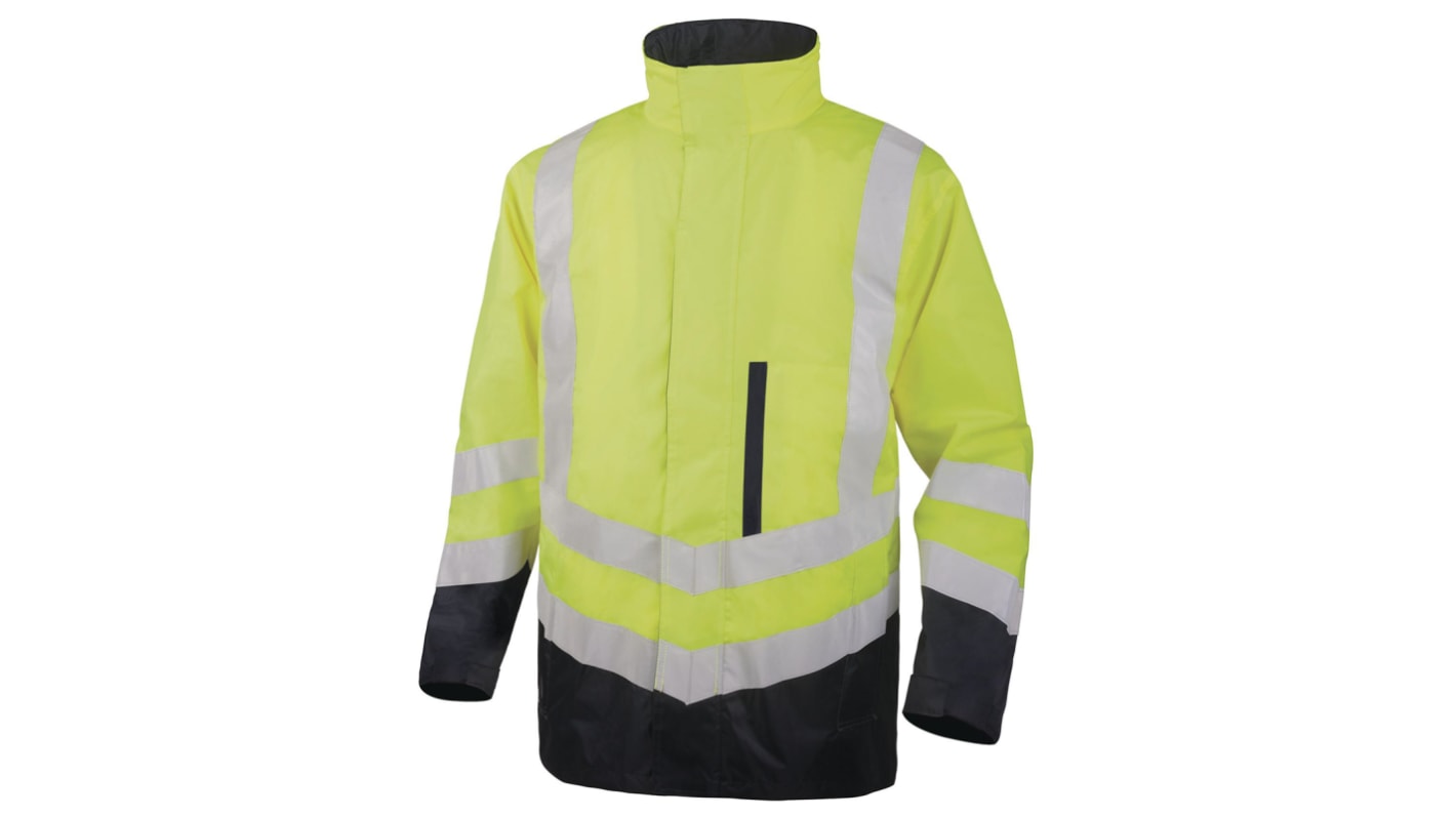 Parka haute visibilité Delta Plus Imperméable, Jaune, taille XL, Mixte