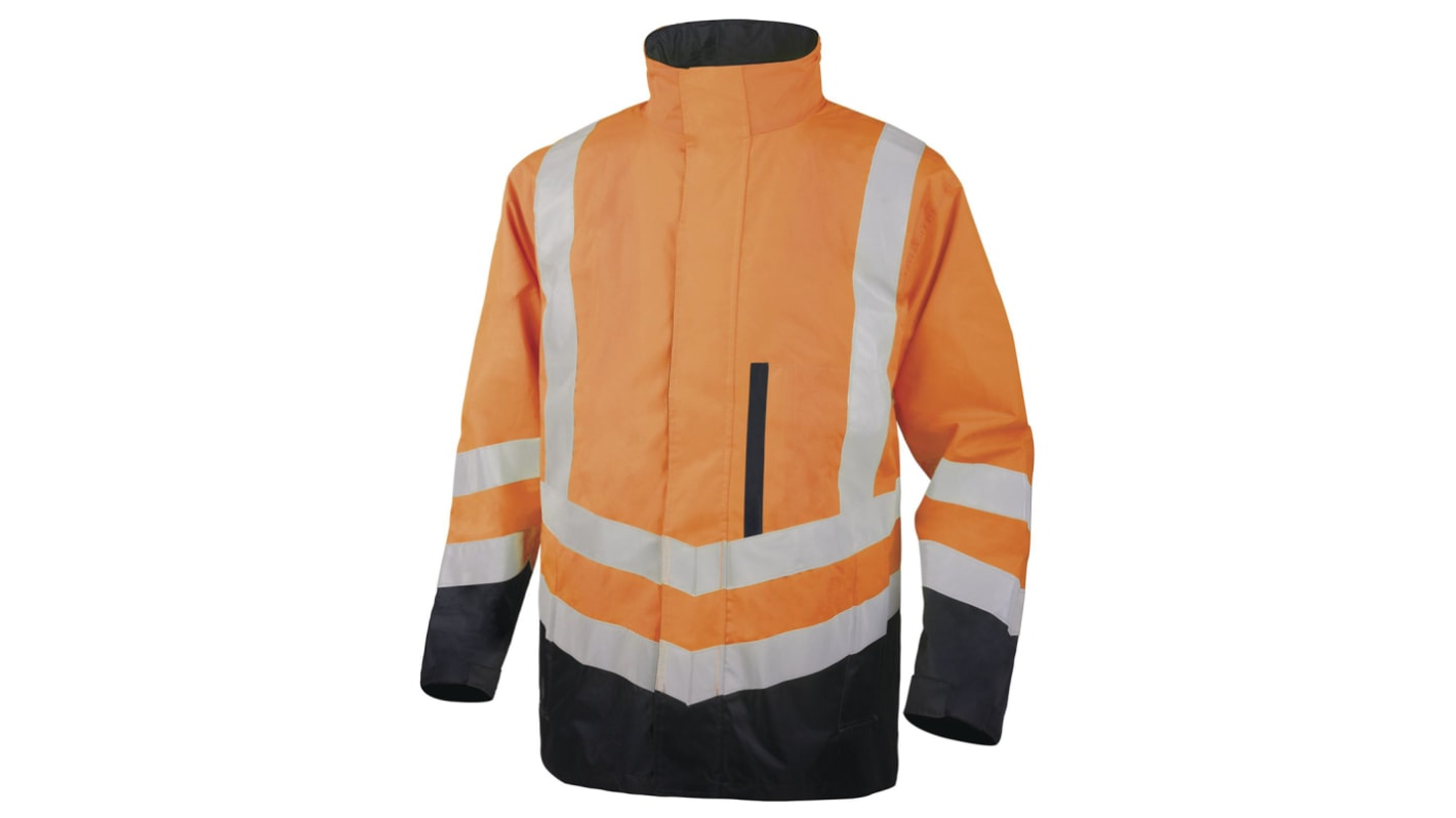 Delta Plus Orange Unisex Hi Vis Parka, L