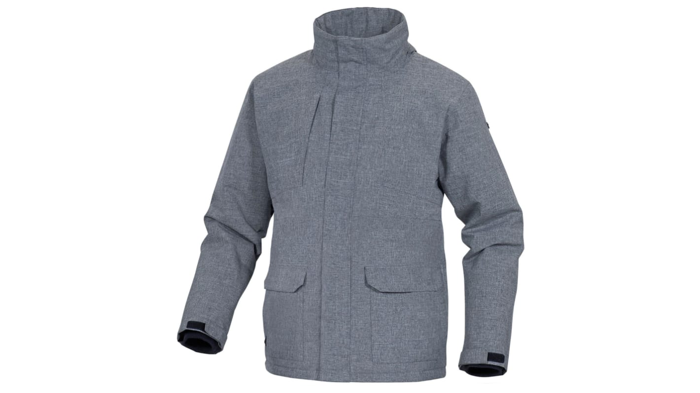 Delta Plus Arbeitsjacke, wasserdicht Polyester Grau, Größe XXL