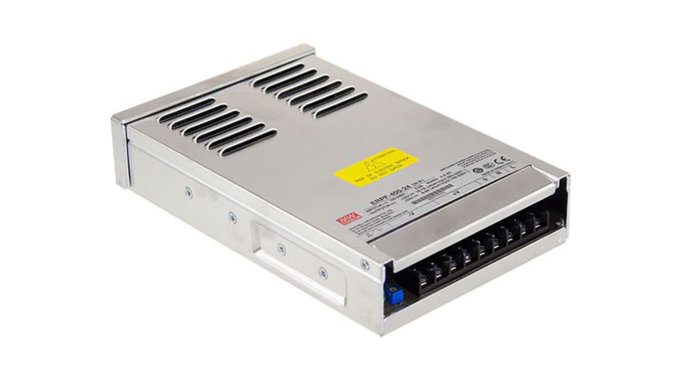 Alimentatore switching MEAN WELL ERPF-400-12, 360W, ingresso 127 → 370 V dc, 90 → 264 V ac, uscita 12V