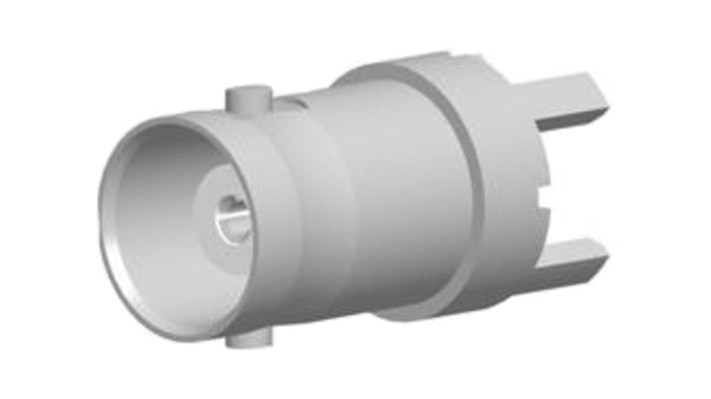 Amphenol RF BNC Series, jack PCB Mount BNC Connector, 75Ω, Through Hole Termination, Straight Body