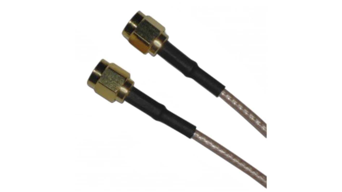 Cable coaxial RG316 Amphenol RF, 50 Ω, con. A: SMA, Macho, con. B: SMA, Macho, long. 610mm