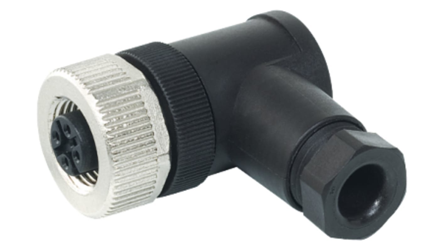 Murrelektronik Circular Connector, 4 Contacts, Cable Mount, M12 Connector, Socket, Male, IP67, 7000 Series