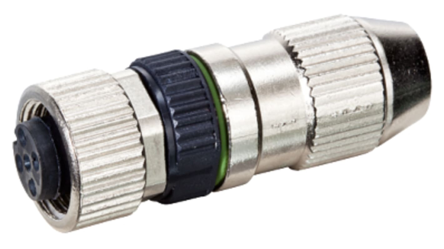 Murrelektronik Circular Connector, 4 Contacts, Cable Mount, M12 Connector, Socket, Male, IP67, 7000 Series