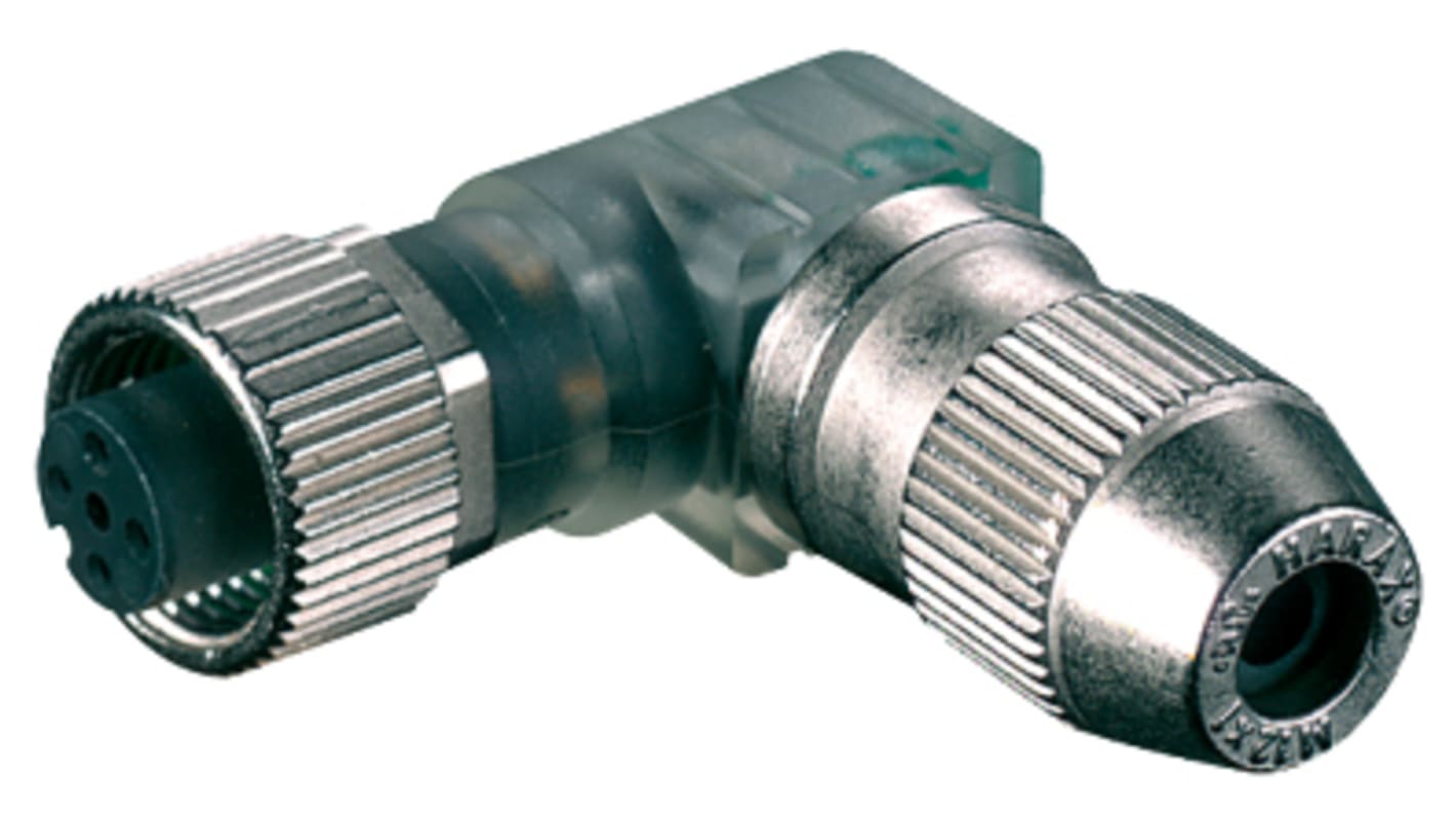 Murrelektronik Circular Connector, 4 Contacts, Cable Mount, M12 Connector, Socket, Male, IP65, IP67, 7000 Series