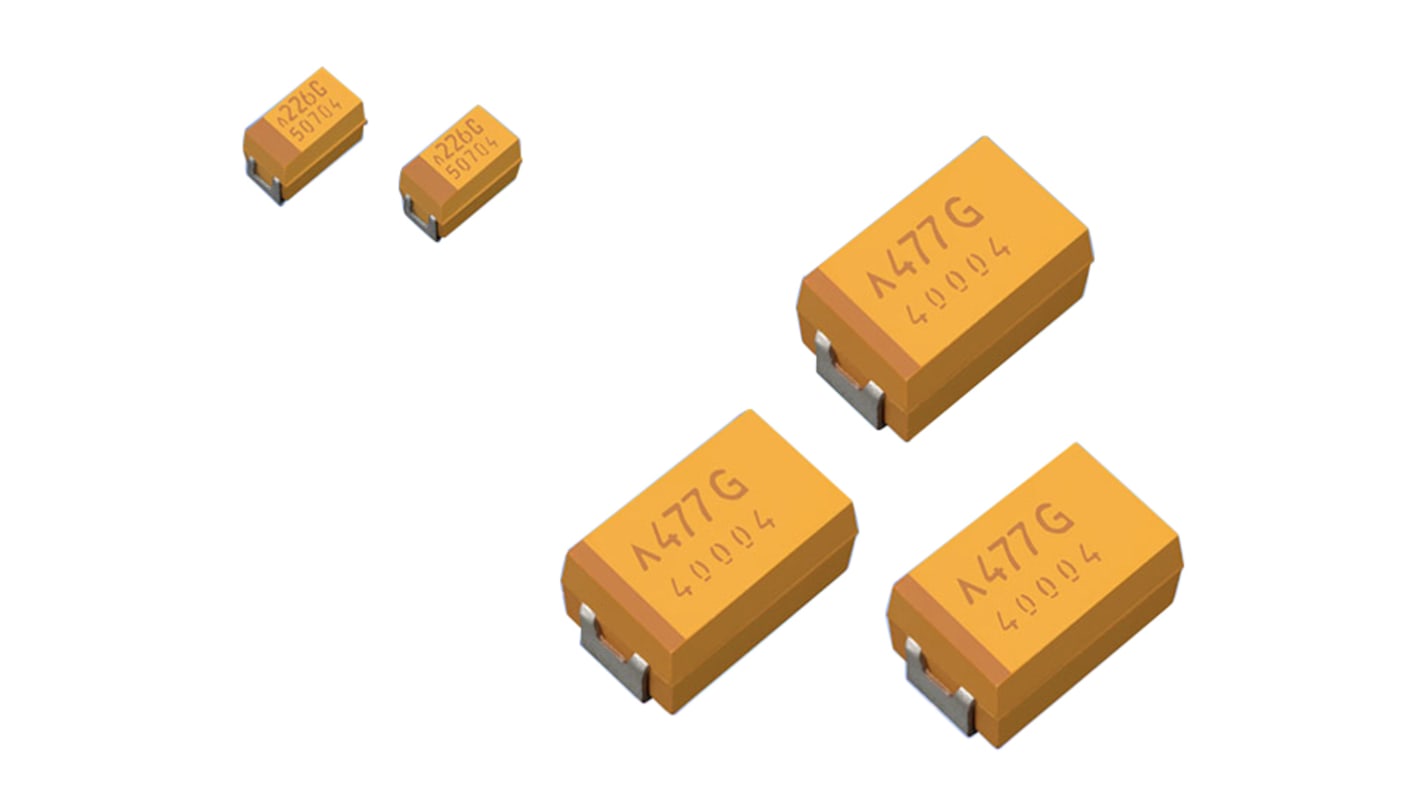 KYOCERA AVX 10μF Surface Mount Polymer Capacitor, 6.3V dc