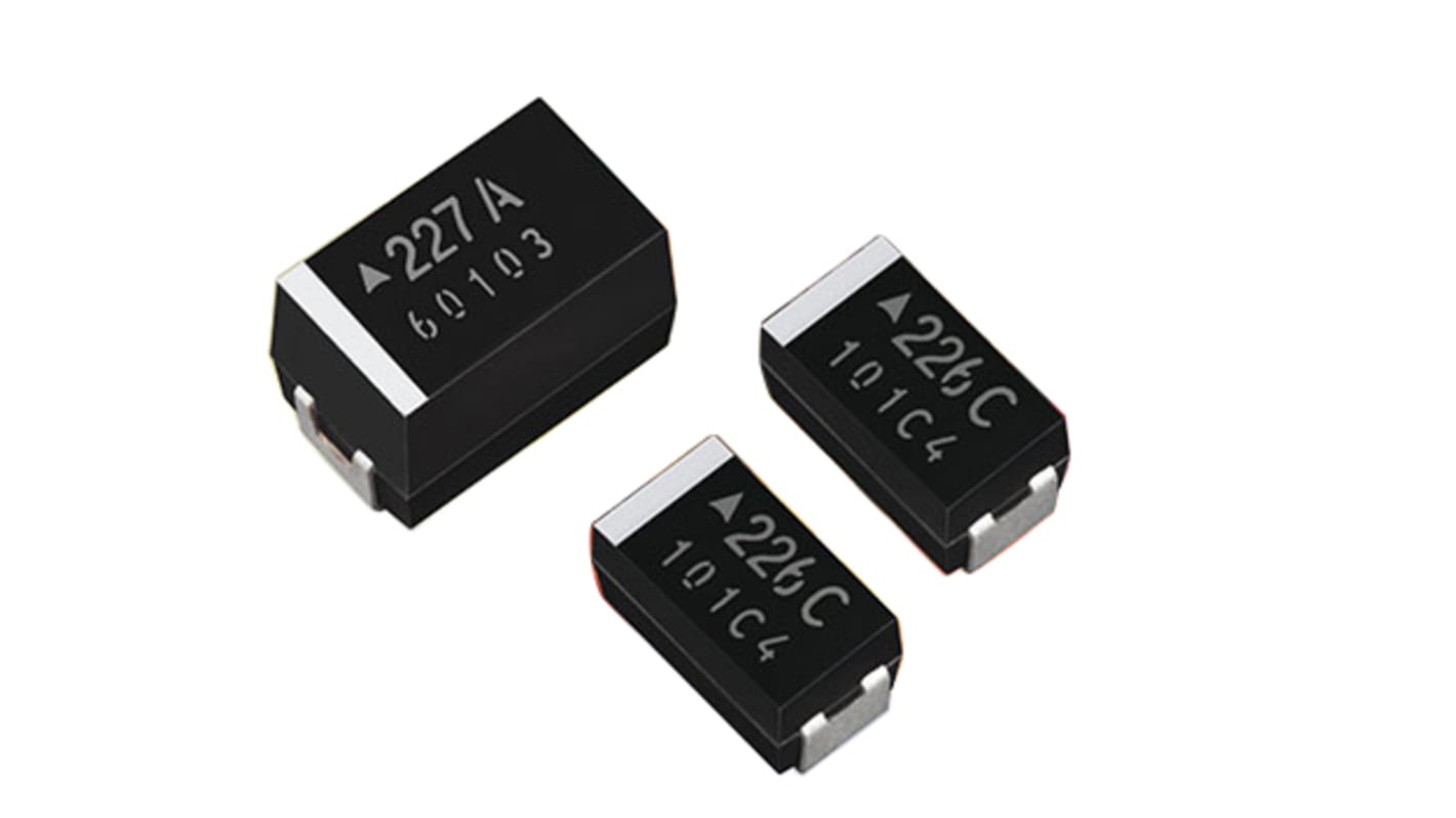 KYOCERA AVX THJ  Kondensator, Elektrolyt, 100μF, 10V dc SMD, 4.4mm, ±10%, Gehäuse 2917, +175°C, AEC-Q200