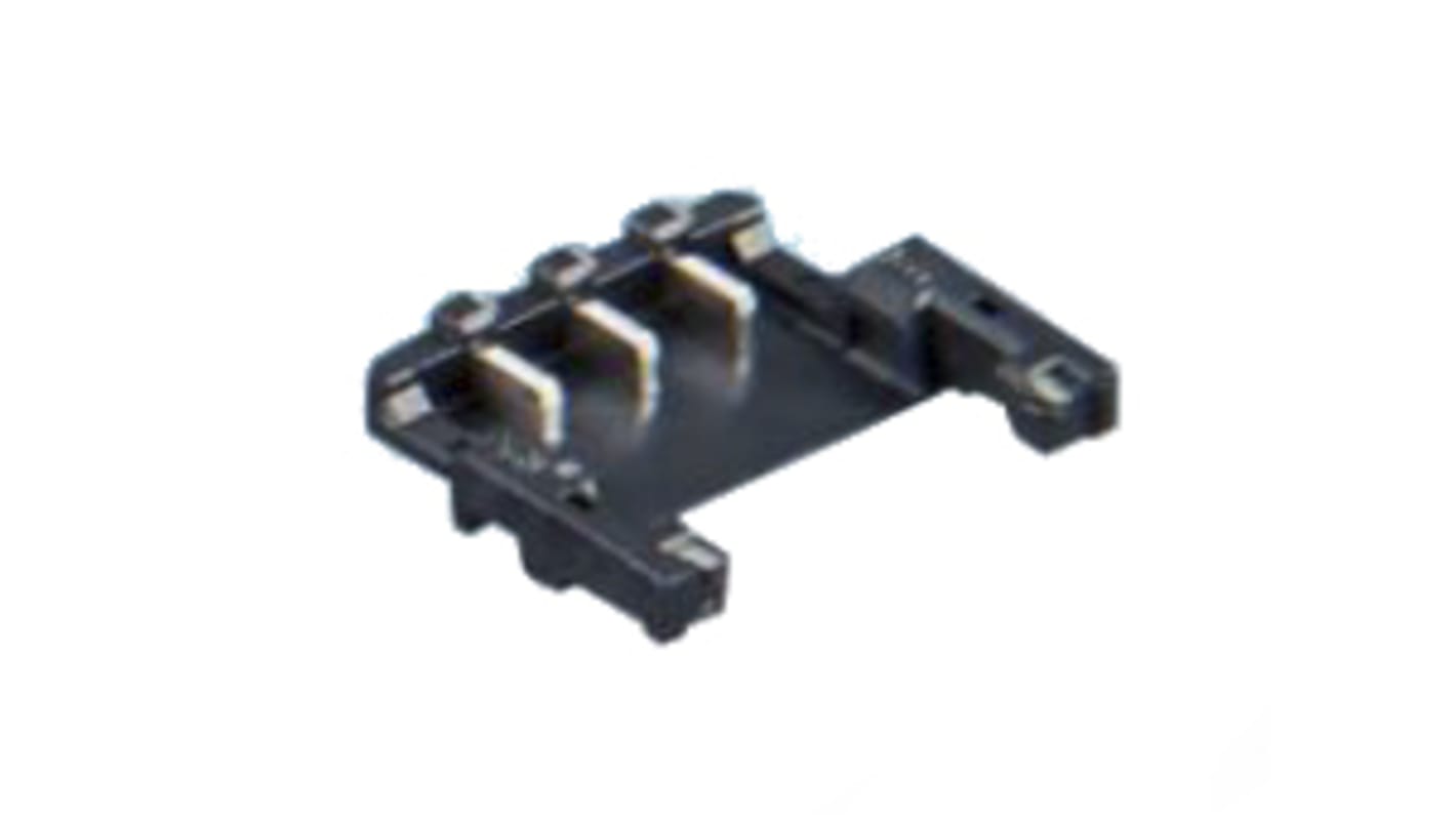 Hirose DF58 Series Straight Surface Mount PCB Header, 2 Contact(s), 1.2mm Pitch, 1 Row(s), Shrouded