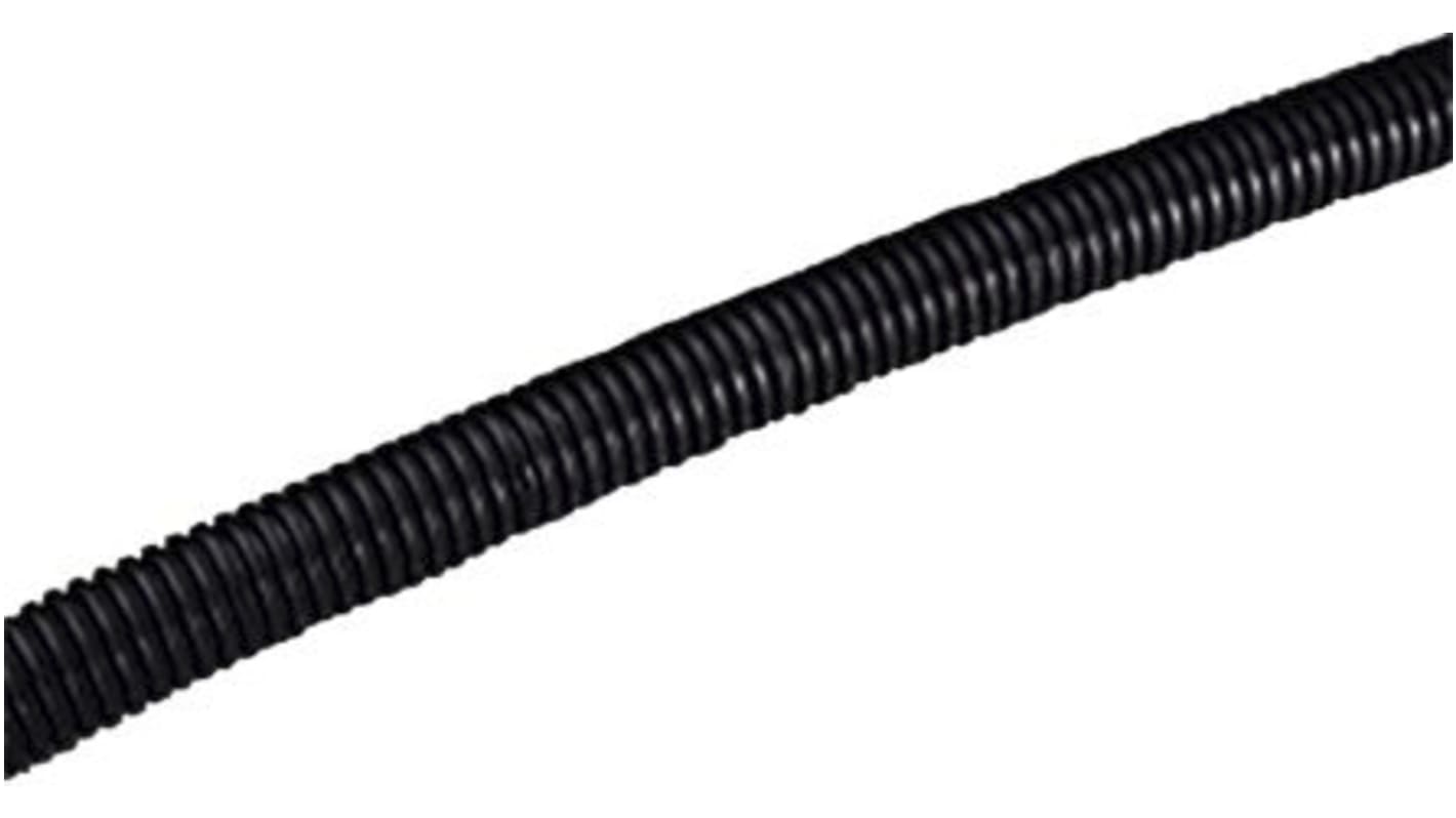 RS PRO Leerrohr Kunststoff, Ø 21.2mm nom. geschlitzt, Schwarz A ø 25.8mm I ø 21.2mm x 5m