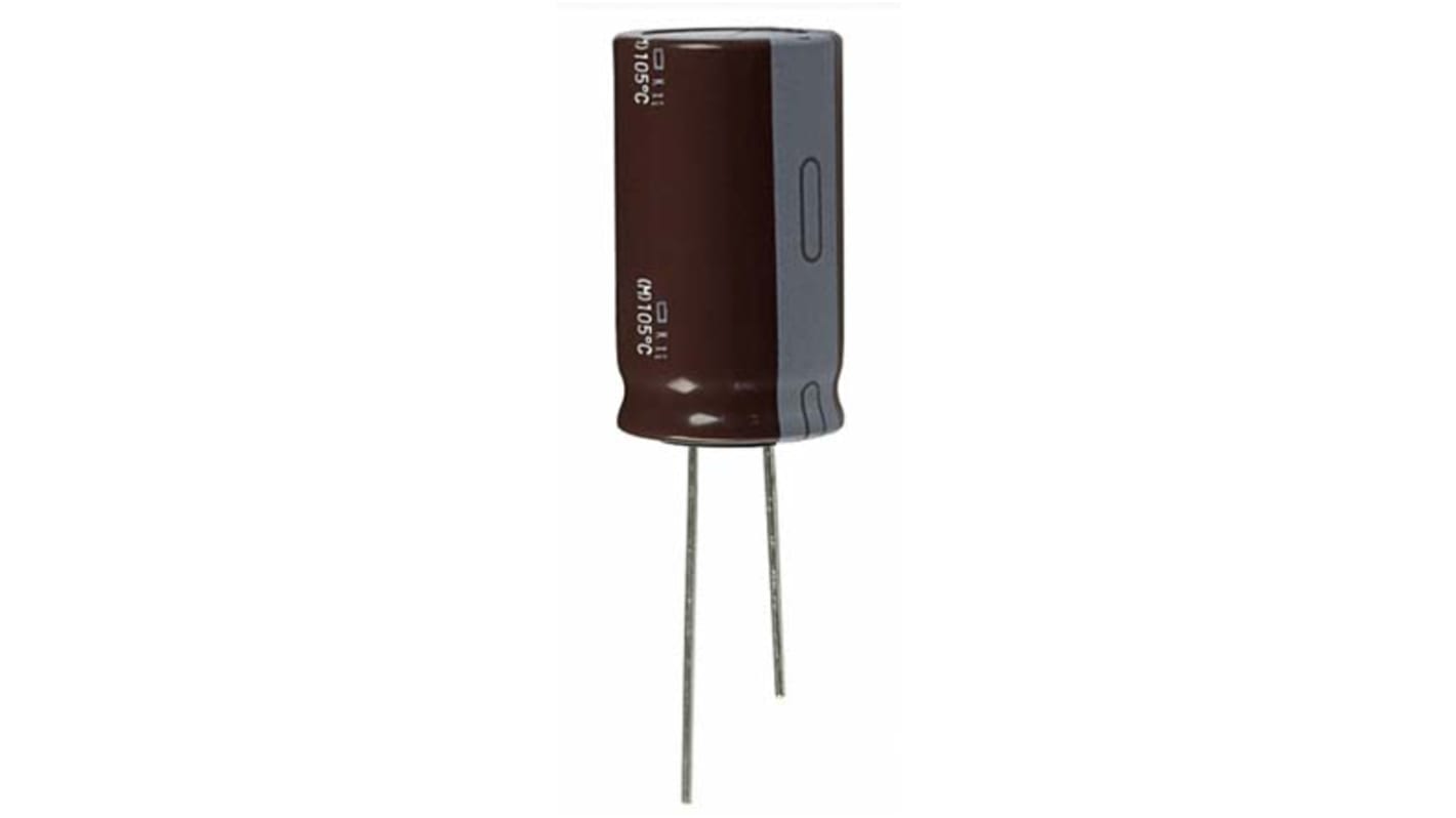 CHEMI-CON KXG, THT Elektrolyt Kondensator 22μF ±20% / 200V dc, Ø 10.5mm x 21.5mm, bis 105°C