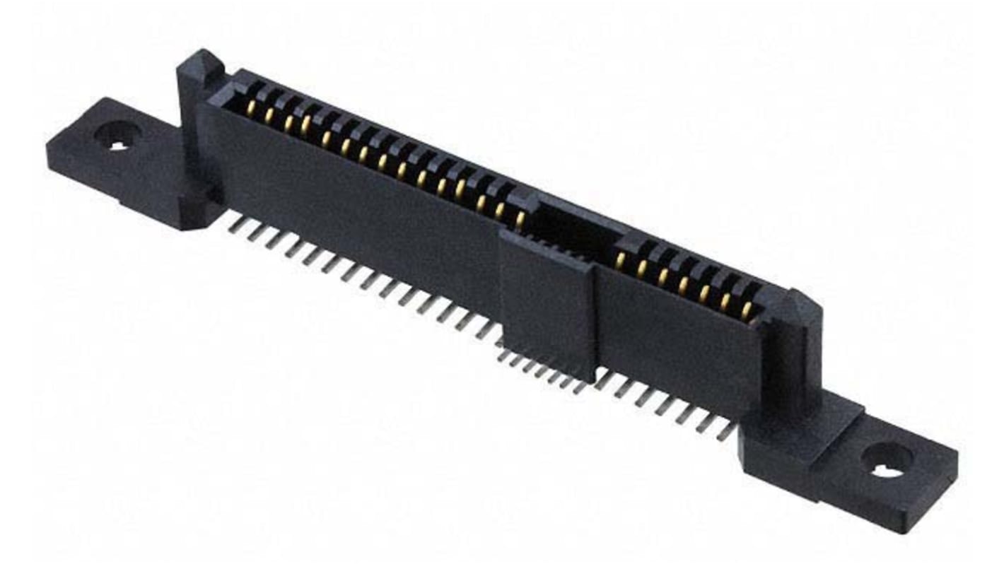 TE Connectivity, SAS 1.27mm Pitch Backplane Connector, Female, Vertical, 29 Column, 1 Row, 29 Way