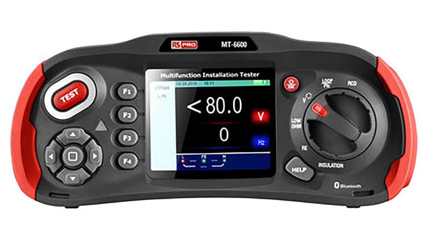 RS PRO Multifunction Tester, 1000V  , Earth Resistance Measurement With Bluetooth UKAS Calibration