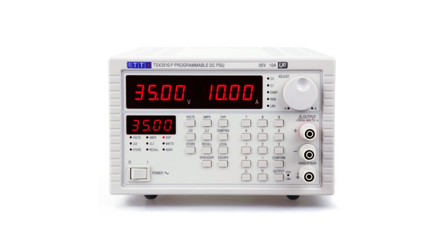 Aim-TTi TSX Series Digital Bench Power Supply, 0 → 35V, 0 → 10A, 1-Output, 350W