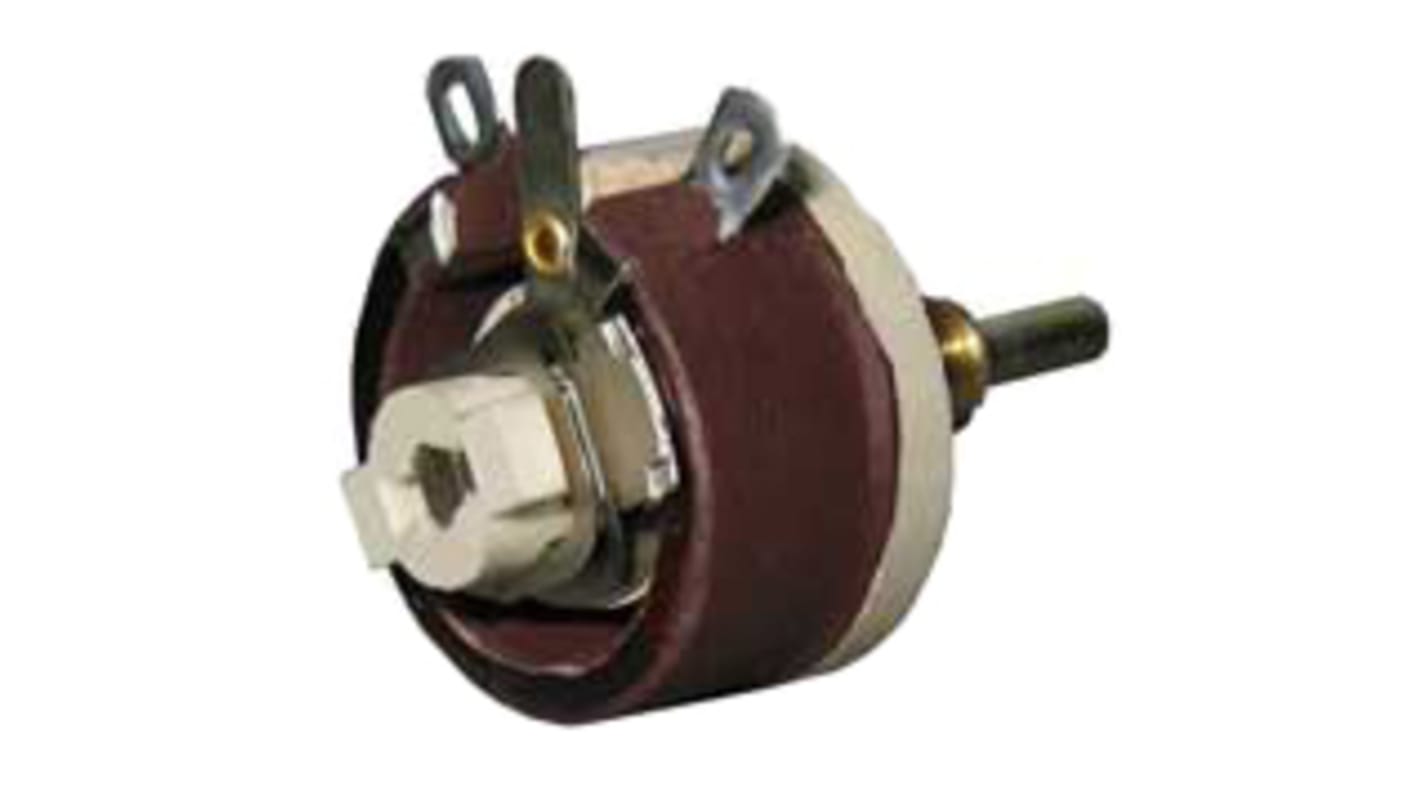 Reostato lineare Arcol Ohmite, 100Ω max, 12.5W, diametro albero 3,18 mm, Montaggio a pannello