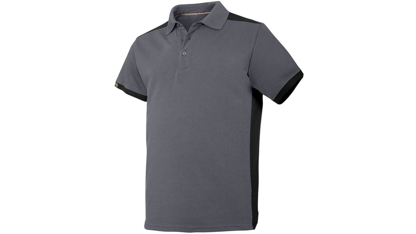 Snickers AllroundWork Sort/grå Bomuld, polyester Poloshirt, M