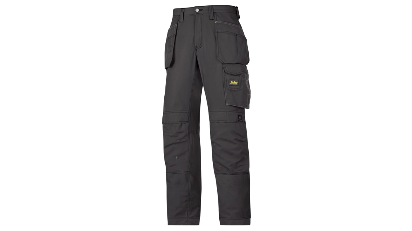 Pantalones de trabajo para Hombre, pierna 34plg, Negro, Algodón, poliéster Craftsman 31plg 88cm