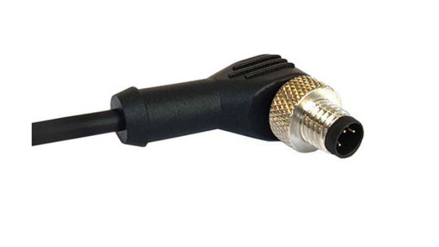 Cable de conexión Bulgin, con. A M12 Hembra, 5 polos, con. B Sin terminación, cod.: B, long. 1m, 60 V, 4 A, IP67